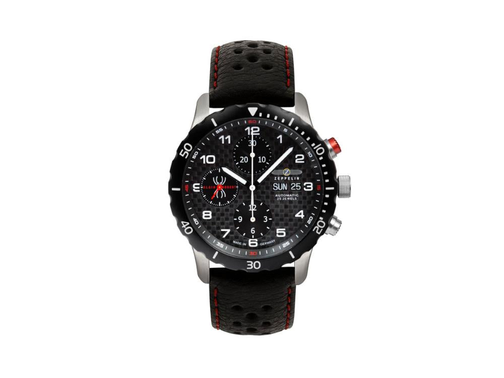 Zeppelin Night Cruise Alain Rober Automatik Uhr, LE, Schwarz, 42 mm, 7216-2